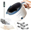 Ksedcon Electric Wax Melting Pot for Candle Making with Thermometer, Wicks