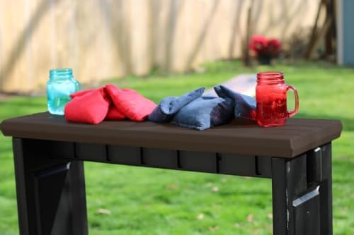 Patio Bar Set: Multiple Color Options, with or Without Stools, Durable & Stylish, USA Made - Perfect for Outdoor Spaces. (Black/Espresso, Single Bar)