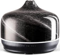 Porseme 500ml Glass Essential Oil Diffuser Aromatherapy Ultrasonic Cool Mist Humidifier 15-21 Running Hours Waterless Auto-Off Air Diffusers for Sleeping Yoga Working Spa(Obsidian)