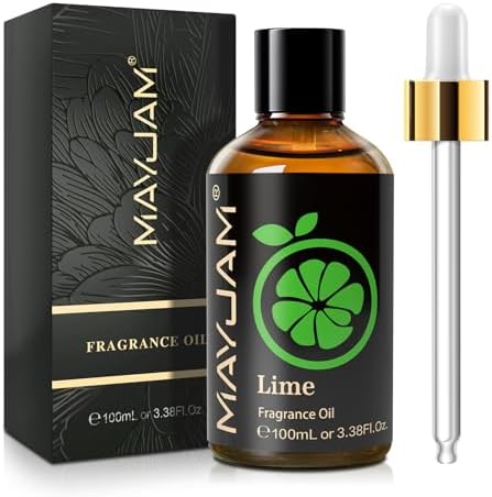 MAYJAM Lime Fragrance Oil Essential Oils for Diffusers for Home, 3.38FL.OZ