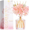 COCORRÍNA Reed Diffuser - Cherry Blossom 8.5 Fl.oz Flower Reed Diffuser Set with 8 Sticks, Home Fragrance Reed Diffuser for Home Bedroom Office Bathroom Shelf Decor (Master Collection)