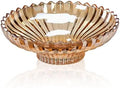 Extra Large Glass Fruit Bowl or Decorative Bowl, Center Bowl，Used for Kitchen Counter or Living Room Central Table Decoration (Amber)