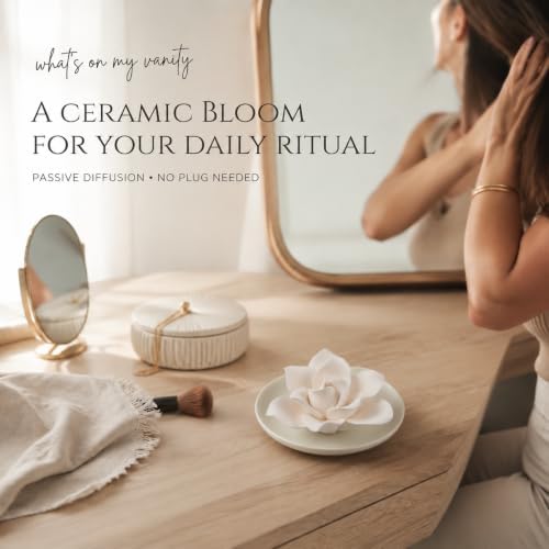 Essential Oil Passive Diffuser-Ceramic Flower Diffusers(Bougainvillea)