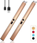 2 PCS Candle Lighter,Windproof Flameless Rechargeable Electric Lighter