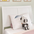 AFI, Portland Twin Sleigh Solid Wood Panel Headboard, White