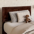 AFI, Sophia Adjustable Modern Twin Wood Headboard, Walnut