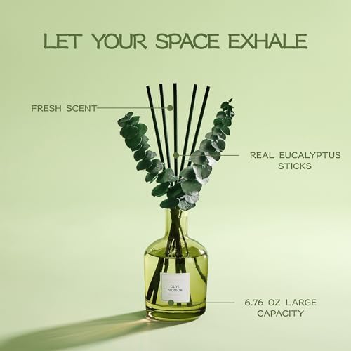COCORRÍNA Olive Blossom Reed Diffuser, 6.76 oz