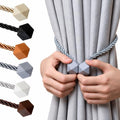 NazTur Magnetic Curtain Tiebacks, Curtain Ties, No-Drill Holdbacks (4 Pack)