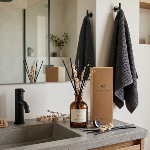 WEALD TRIBE Reed Diffuser for Bathroom Decor Early Summer Gardenia Scent