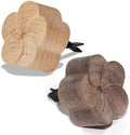 Wood Flower Essential Oil Diffuser, Car Air Vent Clip Aromatherapy Diffuser, Car Diffusers for Essential Oils, Car Diffuser Clip for Car Office Bedroom (2Pack (Dark+Light))