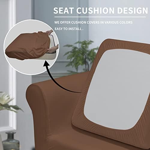 Easy-Going 2 Pieces Stretch Sofa Slipcover for Armchair Washable