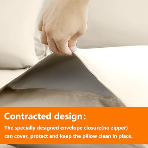 TAIMIT Light Beige Twin Size Comforter Set - 5 Pieces, Bed in a Bag Bedding Sets with All Season Soft Quilted Warm Fluffy Reversible Comforter,Flat Sheet,Fitted Sheet,1 Pillow Shams,1 Pillowcases