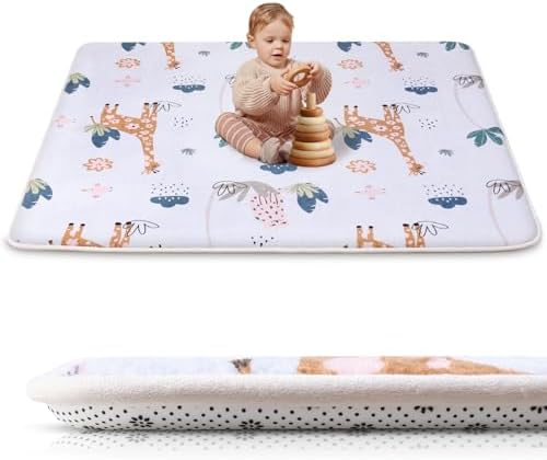 SEPARO Thick Baby Play Mat for Floor,50x50 Playpen Mat,Safe,Tummy Time Mats
