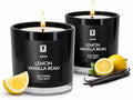 Lulu Candles | Lemon & Vanilla Bean | Luxury Scented Soy Jar Candle | Hand Poured in The USA | Highly Scented & Long Lasting (9 Oz. 2 Pack)