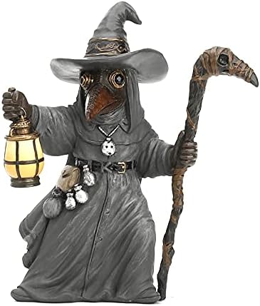 Veronese Design 5 1/2" Tall Plague Wizard Miasma Doctor Steampunk Figurine Resin Sculpture Handpainted Figurine