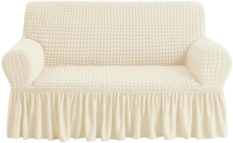 NICEEC Loveseat Covers Washable Love Seat Couch Covers Slipcover with Skirt