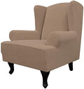 Easy-Going Stretch Large Wingback Chair Sofa Slipcover Camel