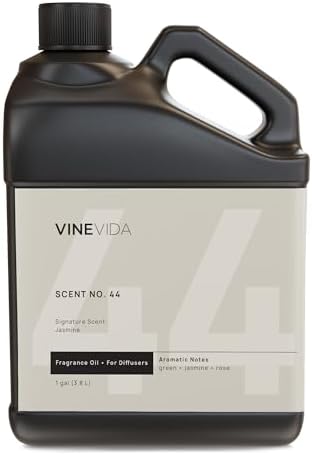 VINEVIDA [128 Fl Oz] Jasmine Fragrance Oil for Cold Air Diffusers, Essential Oils for Diffuser Oil Refill & Air Freshener Room Spray
