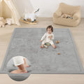 1.3" Thick Baby Play Mat for Floor,79x158 Large Memory Foam Tummy Time Mat