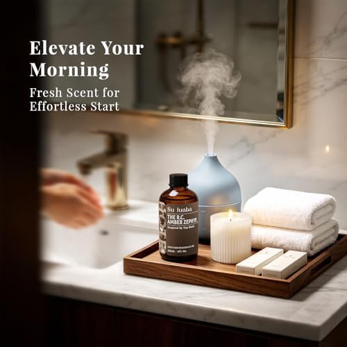 SU JUABA Hotel Collection Amber Zephyr Diffuser Oil, Long-Lasting Aroma