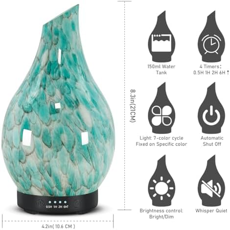 EQUSUPRO Essential Oil Diffuser for Home Fragrance & Aromatherapy 150ml