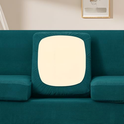U-NICE HOME 4 Pieces Oversized Stretch Couch Cover Slipcover, Blue