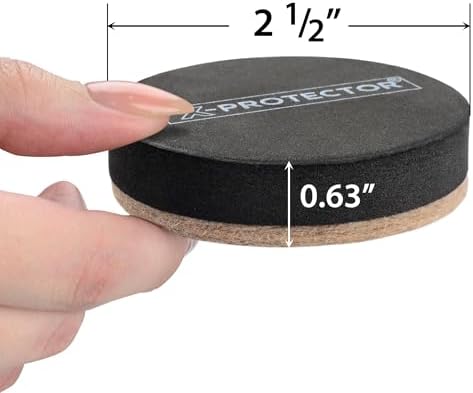 Felt Furniture Sliders Hardwood Floors X-PROTECTOR – 24 PCS 2 1/2 inch Furniture Sliders – Heavy Duty Felt Sliders Hard Surfaces – Move Your Furniture Easily & Safely!