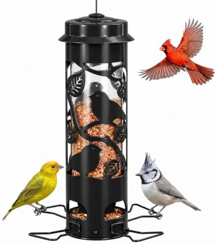 FEED GARDEN Squirrel Proof Bird Feeder for Outdoors Hanging, 2.5LB Capacity