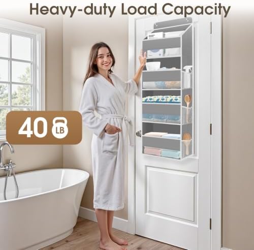 2 Pcs Over The Door Organizer Large Capacity Hanging Storage Room Organizer