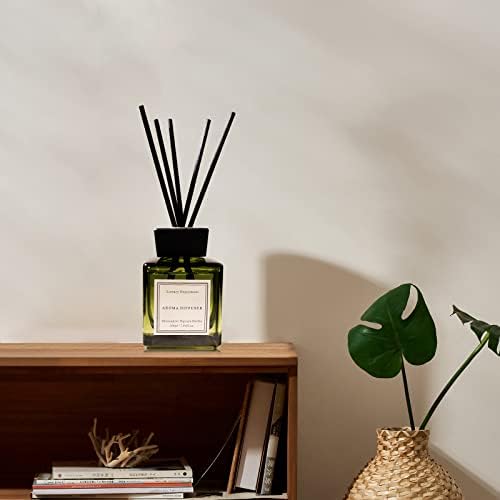 Oud & Bergamot Reed Diffuser Long-Lasting Fragrance Air Freshener Diffuser Hotel Collection Diffuser Oil 7.04 oz - Green