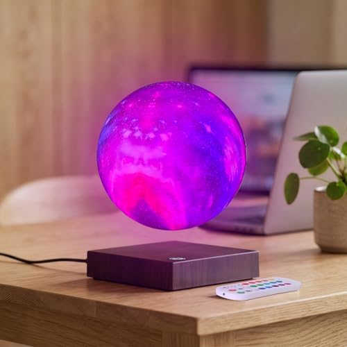 Magnetic Levitation Moon Lamp Globe Night Light Floating 3D Moon LED Colorful Light for Home Decoration Table Lamp