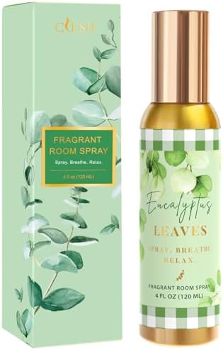 Room Spray, Eucalyptus Leaves, 4 fl oz, Air Freshener for Home, Bathroom