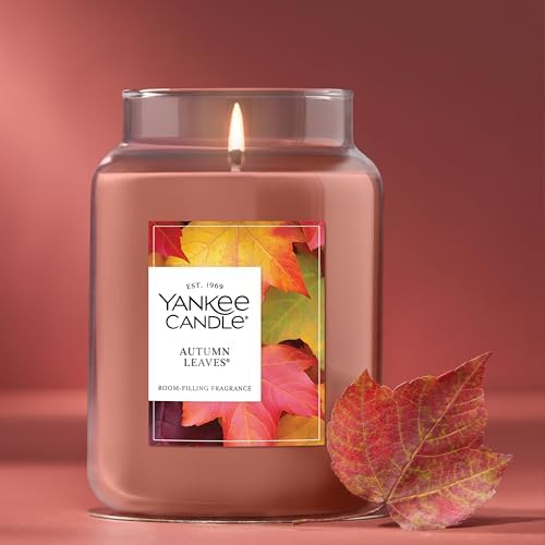 Yankee Candle Autumn Leaves Scented Candle, 22oz Large Jar