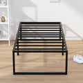 EMODA 16 Inch Narrow Twin Bed Frame 30x75, Heavy Duty Metal Platform