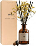 WEALD TRIBE Reed Diffuser Set for Bathroom Air Fresheners, Oil Diffuser Sticks with Flower | Lemongrass Scent 4.0 fl oz Home Fragrance with Sticks Defusers | House Bedroom Office Shelf Decor