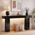 ChooChoo High Gloss 63 Inch Long Console Table with LED Light