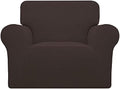 Easy-Going Stretch Oversized Chair Slipcover with Arm Washable Chocolate
