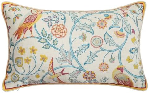 patdrea Designer French Vintage Lumbar Throw Pillow Cover,12"x20"