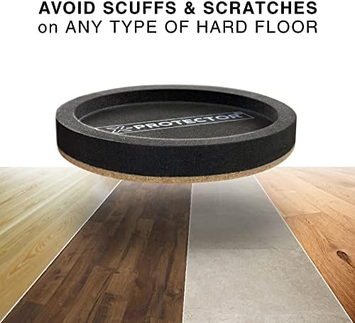 Felt Furniture Sliders for Hardwood Floors X-PROTECTOR 4 PCS 4 3/4”