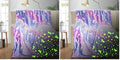 TEHALK Unicorn Glow in The Dark Blanket, Unicorn Blanket for Girls/Kids, Unicorns Gifts for Girls Age 3-12, Toddler Blanket for Kids, Soft Fleece Blanket Throw Birthday Gift 40"x60" (Pack of 2)