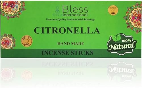 Bless-Organic-Citronella 100%-Natural-Handmade-Incense-Sticks