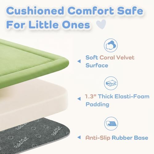 1.3" Thick Baby Play Mat for Floor,28x72 Bedside Rugs, Non-Slip