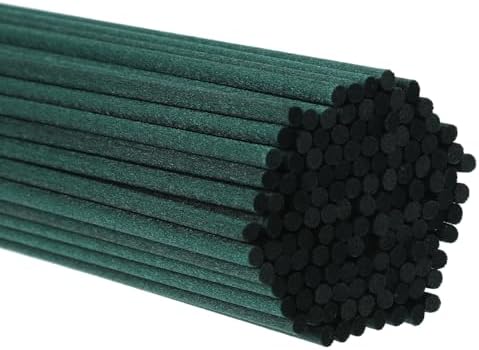 10inch Mystical Forest Green Reed Diffuser Sticks – 60Pcs Fiber Reed Diffuser Sticks for Aromatherapy Oil, Long-Lasting Scent Throw in Home, Bedroom & Office