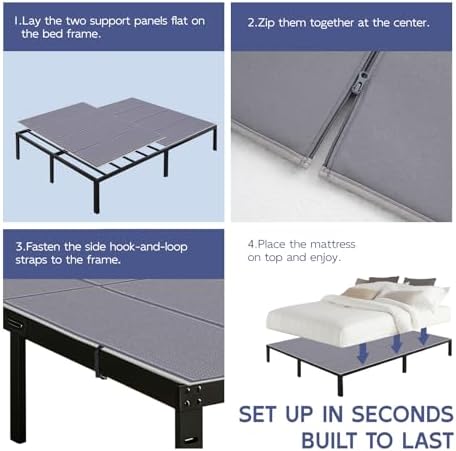 Queen Bunkie Board, 60 x 80 in, 10mm Zipper-Connected Panels