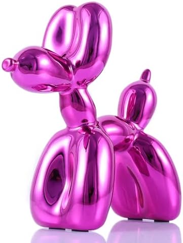 Red Balloon Dog Decor, Animal Shelf Decor, Preppy Room Cute Statue, Bedroom Modern Sculpture Desk, Office Gold Decorations Small Figurines