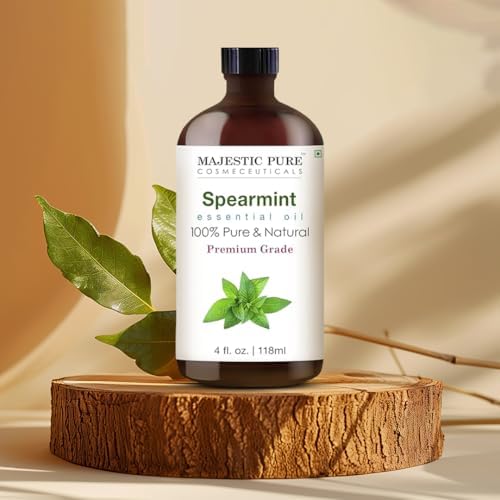 Majestic Pure Spearmint Essential Oil for Diffuser - 4 Fl Oz