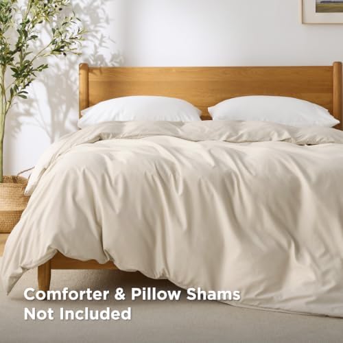 Bedsure Duvet Cover King Size, 1Pc Soft Double Brushed Bedding, Beige