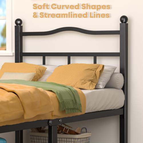 14 Inch Twin Bed Frame with Headboard and Footboard