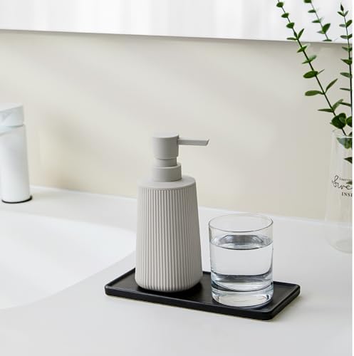 YAUKPH Small Soap Dispenser for Bathroom and Kitchen Matte Beige