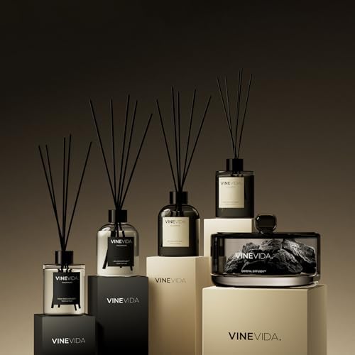 VINEVIDA | Brazilian Summer | Reed Diffuser for Home & Bathroom | Long-Lasting Scent Sticks Set | Oil Stick Diffuser | Bathroom Scent